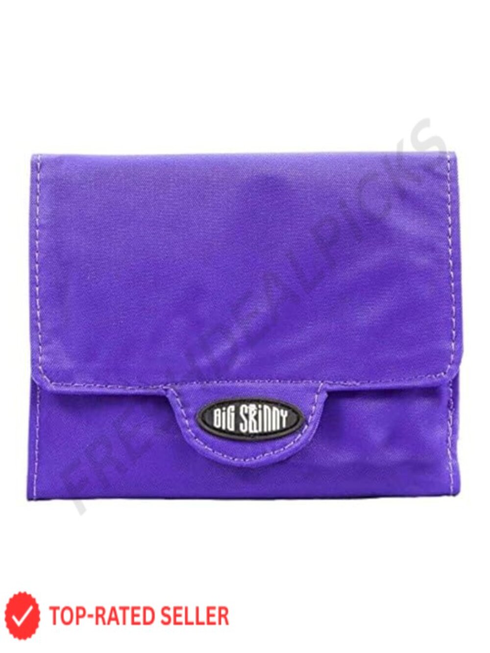 Slim Tri-Fold Wallet, 25-30 Cards, Nylon Microfiber, Women's